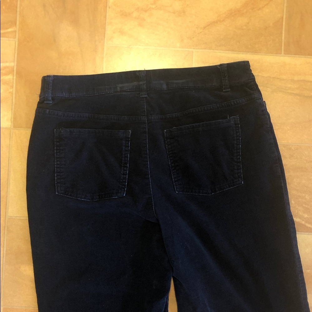 Croft & Barrow Navy Corduroy Pants - Picture 6 of 8